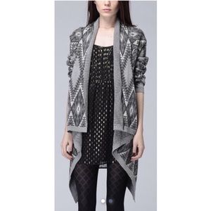 heartLoom Geometric Drape Cardigan